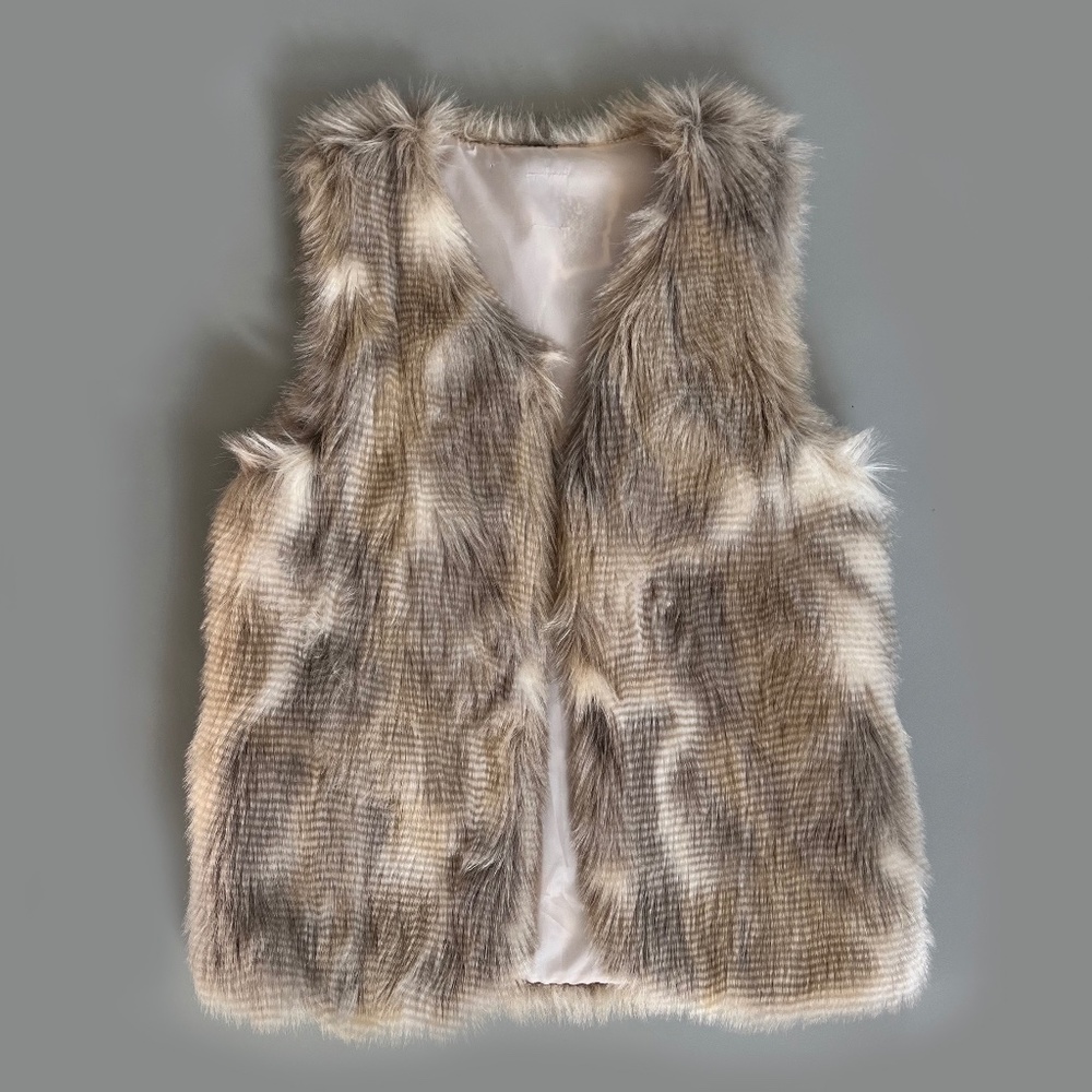 Faux Fur Longer Length  Vest